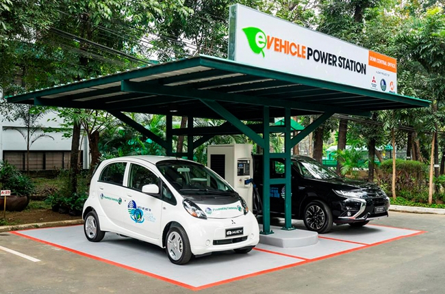 We now have electric vehicle quick charging stations thanks to