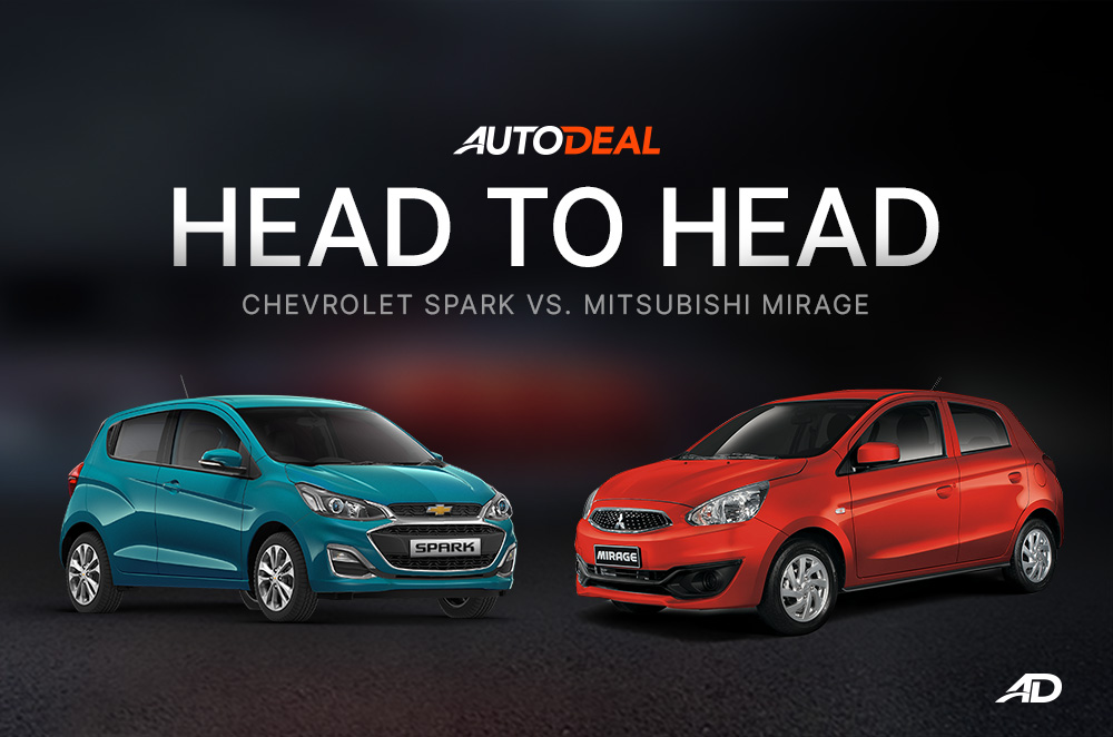 HeadtoHead Chevrolet Spark vs Mitsubishi Mirage Autodeal