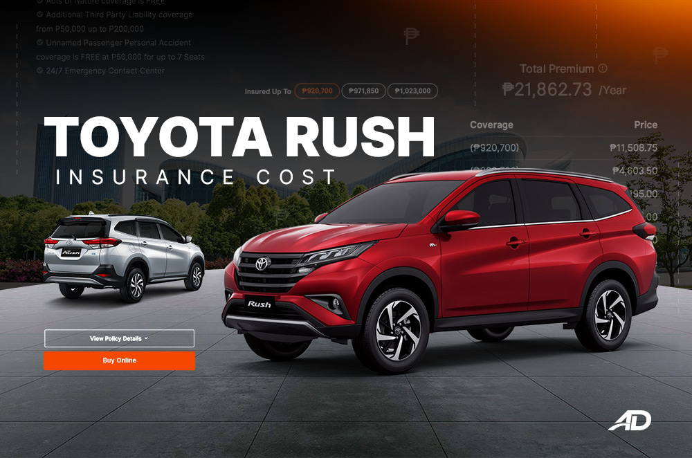 How much does it cost to insure a Toyota Rush Autodeal
