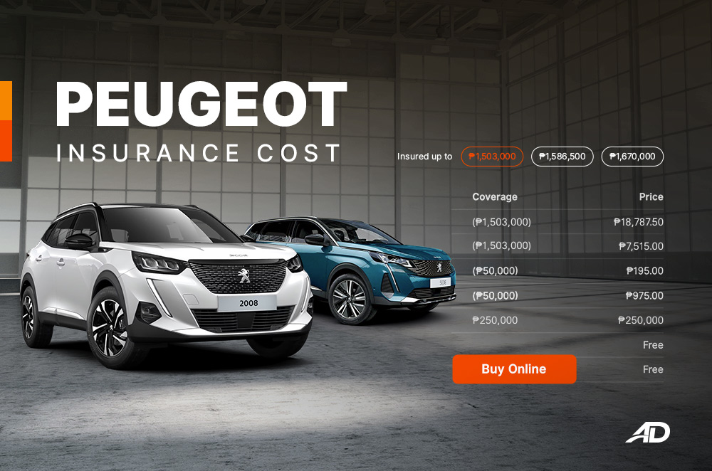 How much does it cost to insure a Peugeot vehicle in the Philippines